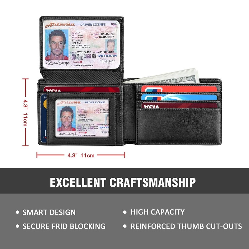 RUNBOX Wallet for Men and Women Slim Rfid Leather 2