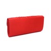 Women's Satin Pleated Envelope Style Clutch Evening Bag With 3D