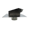 RDP Rooftop Exhaust Vent Cap with Damper and Bottom Extension