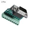 TA-VIGOR 2pcs D-sub DB9 Breakout Board Connector 9 Pin 2