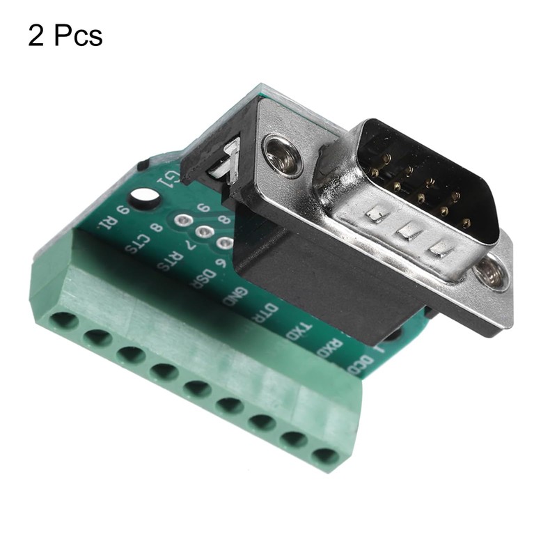 TA-VIGOR 2pcs D-sub DB9 Breakout Board Connector 9 Pin 2