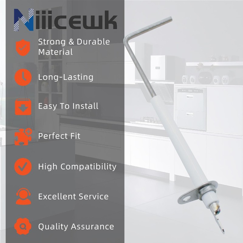 69w43 Flame Sensor Igniter Compatible with Lennox Armstrong Ducane Furnace,Replaces