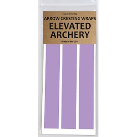 Elevated Archery 4" Standard Diameter Arrow Cresting Wraps for Carbon Shafts | Pack of 12 (White)