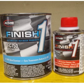 Acme/sherwin williams finish1 FC750/FH741 2.1 VOC satin finish clearcoat auto body shop restoration car paint supplies