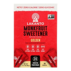 UD_Lakanto 30 Count Case of 8 Monkfruit Sweetener Sticks 3.17 Oz. GMP Certified Bulk Packaging with Food Ingredients Colorants