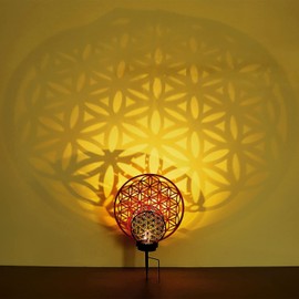 Solar Lamp for Outdoor Standing Round Discs with Care Cloth - Solar Light Decoration Garden 30 cm - Outdoor Light Garden Lamp LED - Light Solar Outdoor Lamp IP 44 Rust Ornaments