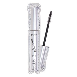 tarte lights, camera, lashes platinum volumizing mascara – Black Tinted Peptide Lash Serum mascara for Volume & Length, Smudge-Proof, Flake-Free, Vegan & Cruelty-Free, full size, black