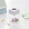 Junfamilee Green Magnetic Paper Cilp Dispenser Holder Clear Acrylic Paper