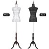 KTMANEQ Adjustable Female Mannequin Torso with Stand, Pinnable Dress Form