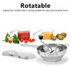 Stainless Steel Masher, Manual Straining Mill with 3 Sieve Layers