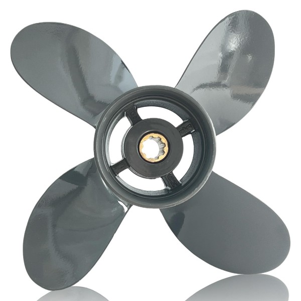 OEM Upgrade Outboard Boat Aluminum Propeller 9 1/4x9 9 1/4x10(4Blade)