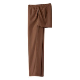 Women’s Open Back Adaptive Wheelchair Gabardine Pants for Seniors - Coffee 3XL