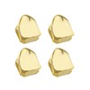 Grillz Gold Tooth Cap,18K Gold Silver Plated Grillz,Hip Hop Teeth