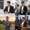 BEVCEFCC Open Ear Headphones with Ear Hooks, 52Hrs Playtime, Bluetooth