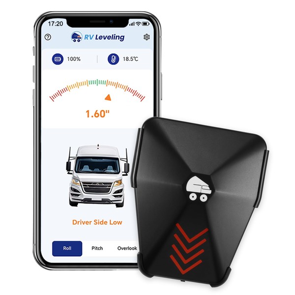 HUNKING Wireless RV Camper Leveling System, Bluetooth Phone App RV