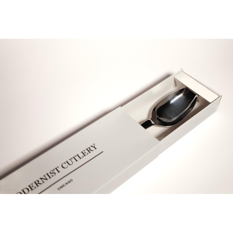 Modernist Cutlery XL Quenelle Spoon - Stainless Steel Plating Spoon