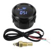 KIMISS Oil Temperature Gauge,52mm Oil Thermometer with Sensor 40~150℃ Blue LED Digital Display Temperature Gauge