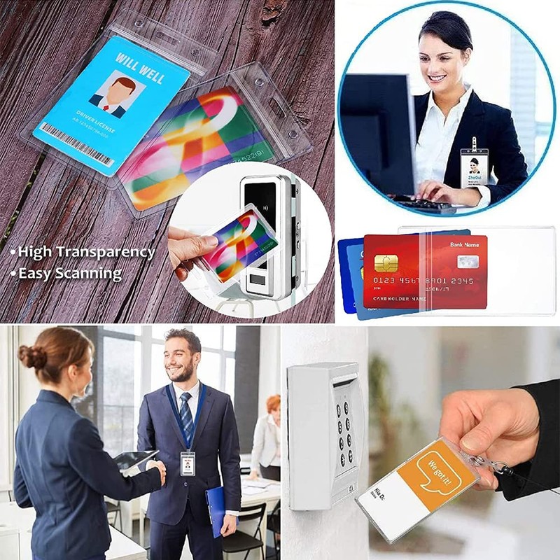 DFsucces ID Card Holder, Soft Name Case, Name Card Holder,