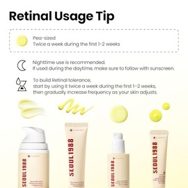 K-SECRET Crema para Ojos Seoul 1988 con Retinal Liposomal 4% y frijol fermentado - Contorno para líneas finas, tono irregular y opacidad - 30 ml
