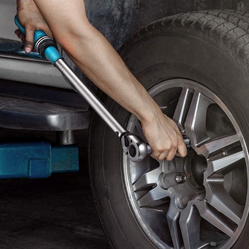 DURATECH 1/2-Inch Drive Click Torque Wrench, 30-160 Ft-lb, with Socket