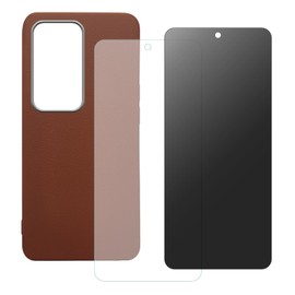 shamdspopu HD Schutzfolie und Sichtschutz Schutzfolie für Oppo A3 Pro 5G, A80 5G mit Hülle, Panzer Schutz Glas, Gehärtetem Glas (braun)