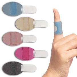 RonJea 5 Pcs Trigger Finger Splints: 5 Single Straps Finger Splint Support Brace Kit, Finger Straightener for Broken/Straightening/Aarthritis, Fits for Thumb/Middle/Ring/Index/Pinky Finger