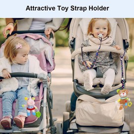 Gurt Spielzeug Gurt Halter Spielzeug Halter Pram Strap Protable PP Anti Drop Spielzeug Einstellbare Strap Clip Gürtelhalter (8 Stück)