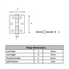 HANDLEZONE® Door Hinges 1 Pair 76mm / 3 inch Ball