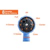 2-Pack Corvid Heavy Duty 8-Pattern Garden Hose Nozzle with Thumb
