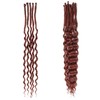 Curly Ends Thin 0.6 cm Dreadlock Extensions 20 Inch Synthetic