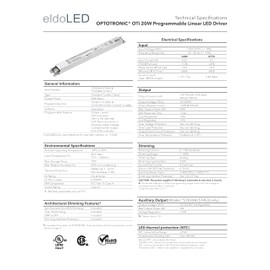 eldoLED | 57431 | Oti20/120-277/0A7/DIM-1L G2 | 2743WE