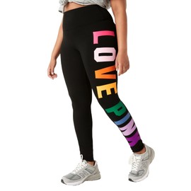 Victoria's Secret Pink Cotton High Waisted Leggings, Women's Leggings, Multicolor (S)