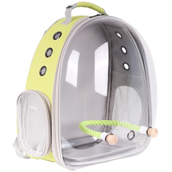 Bird Travel Backpack Carrier, Clear Bubble Window Transport Backpack for