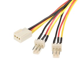 StarTech.com TX3 Fan Power Splitter Cable - Fan Power Splitter - 3 pin Internal Power (F) to 3 pin Internal Power (M) - 1 ft - TX3SPLIT12