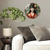 Large 12 Inch Glass Wall Clock with Extended Battery Life