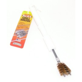 Brushtech Deluxe V-Shaped Two-Pronged BBQ Grill Brush B14C
