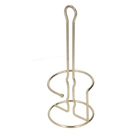 Tissue Reserve Holder Electroplating Bright Vertical Style Gold Iron Easy Cleaning Toilet Paper Stand for Bathroom