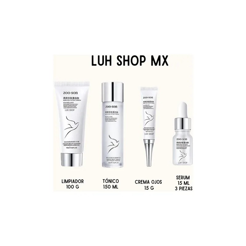 Kit De Cuidado Facial Zooson 9 Pz Skincare. Poros Y