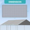 Chicken Coop Cover Waterproof, 11.5 * 6.5 FT Chicken Run