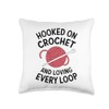 Crochet Crocheting Throw Pillow
