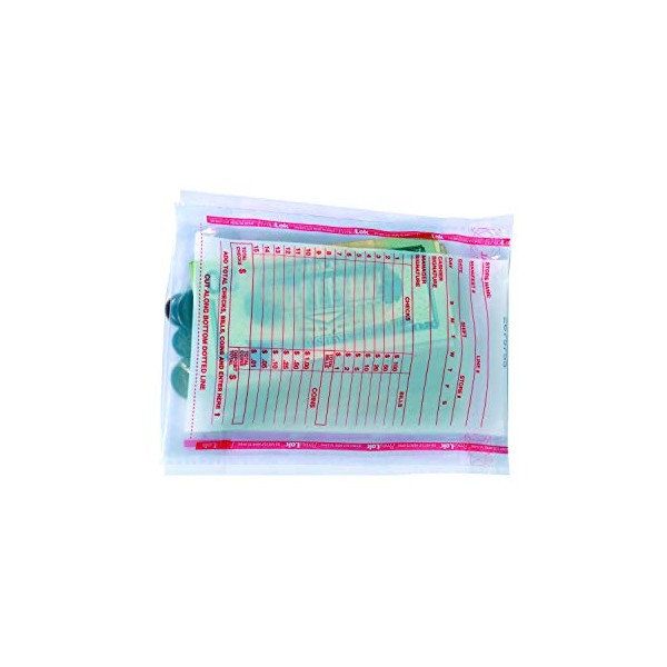 PermaLOK Tamper-Evident Till Deposit Bags, Coin Currrency Handling & Valuables,