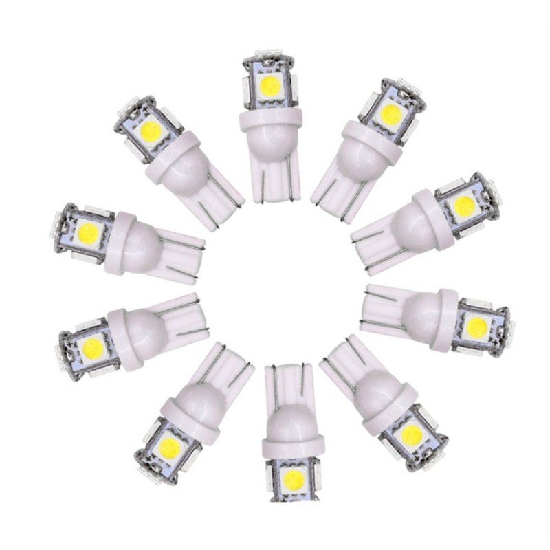 JKLcom T10 194 LED Bulbs 20 Pack, White, Vehicle Light