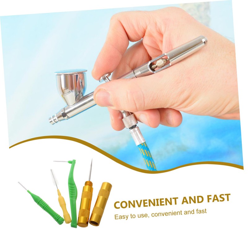 SHINEOFI Professional Airbrush Cleaning Kit Airbrush Cleaning Brush Set Accessory