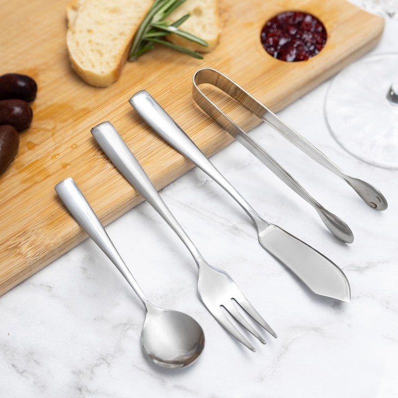 Ironwood Gourmet Stainless Steel Charcuterie Utensil Set of 8, Includes