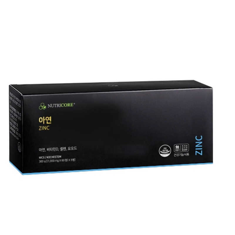 Nutricore Zinc 60 tablets, 2 months supply / 뉴트리코어 아연
