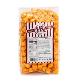 Buffalo Cheddar Popcorn | 3.5 oz | Made in Small Batches | Party Popcorn | Ready to Eat | HR Poppin' Snacks