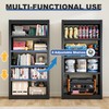 YILFANA 61" Metal Bookshelf and Bookcase | 5-Tier Adjustable Shelves,