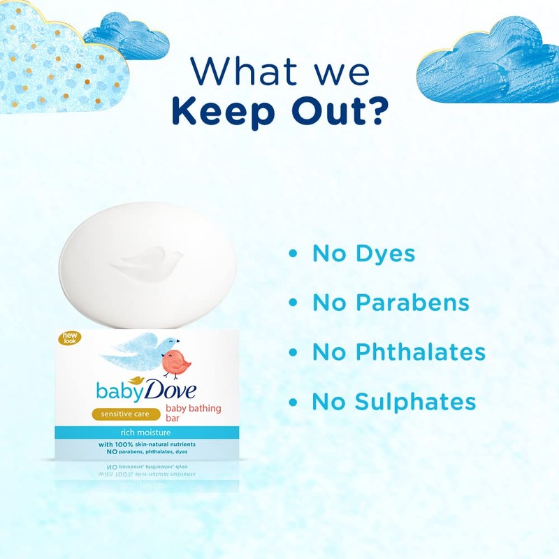 Baby Dove Rich Moisture Bathing Bar, 75g - India