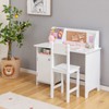 Costzon Kids Desk and Chair Set, Wooden Children Study Table
