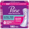 Poise Ultra Thin Incontinence Pads & Postpartum Pads for Bladder